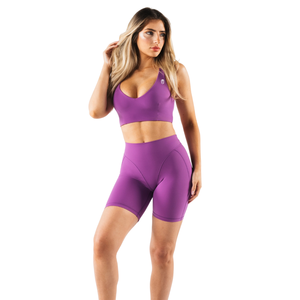 Sujetador deportivo de mujer con escote en V profundo, estilo racerback, para yoga, gimnasio, entrenamiento, elástico, moldeador, soporte medio, top de ropa deportiva. - Product Image 3
