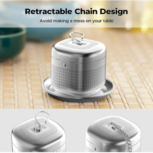 Trending Espresso Silver Polished Stainless Steel Square Shape <b>Tea</b> and Coffee Cup <b>Infuser</b> Restaurant Kitchenware Supplies - Product Image 3