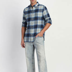 Camisa de Vestir Informal de Franela para Hombre, Personalizada OEM/ODM, 100% Algodón, Acabado de Alta Calidad, Uniforme de Trabajo para Caballeros - Product Image 4