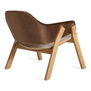 Modern Mid Century <b>Leather</b> Lounge <b>Chair</b> with Solid Wood Frame Upholstered Armchair for Living Room Bedroom Hotel Restaurant Cafe - Product Image 4