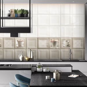 กระเบื้องบุผนังเซรามิกสีขาวพิเศษ ขนาด 300x600 มม. สำหรับตกแต่งภายในสำนักงานสมัยใหม่ เหมาะสำหรับการพัฒนาอสังหาริมทรัพย์เชิงพาณิชย์ระดับมืออาชีพ - Product Image 3