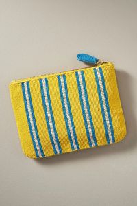 Pochette à monnaie perlée faite à la main avec fermeture éclair, petite pochette brodée pour cadeau de fête ou voyage - Product Image 3