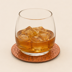 , Luxury Antique Metal <b>Drink</b> <b>Coasters</b> For Coffee Mugs And Wine Glasses Eco-Friendly Tabletop Protector For Home And Restaurant - Product Image 2