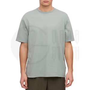 Camiseta Oversize Personalizada para Hombre, 100% Algodón, Corte Cuadrado, Cuello Redondo, Estilo Urbano Informal y Holgado - Product Image 3