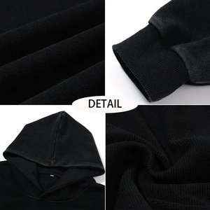 Sudadera con capucha para hombre, estilo vintage, con efecto lavado, teñido anudado, estampado 3D, lavado ácido, de algodón de gramaje alto, felpa francesa, oversize, al por mayor - Product Image 6