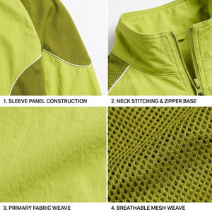 Conjunto Deportivo Cortavientos Personalizado en Colores y con Logotipo Impreso, Chaqueta con Cremallera y Pantalones de 2 Piezas, Impermeable, para Hombre - Product Image 6