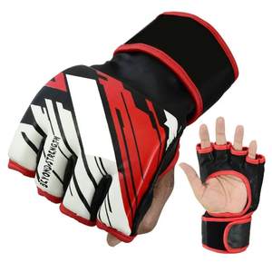 ถุงมือ MMA ประสิทธิภาพสูง ป้องกันแรงกระแทก บุฟองน้ำ ปลายนิ้วเปิด สำหรับฝึกซ้อมต่อสู้ - Product Image 4