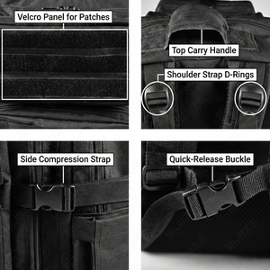 Sac à dos tactique Molle 56L personnalisé pour hommes, idéal pour la randonnée, la chasse et la gym – Vente en gros - Product Image 2