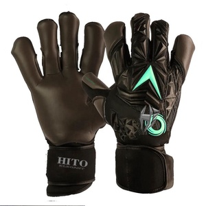 Premium Quality Custom Design Neoprene soccoer Goalkeeper <b>Gloves</b> 4mm German Latex Elastic Strap Rubber Inject Hybrid Cut - Product Image 1