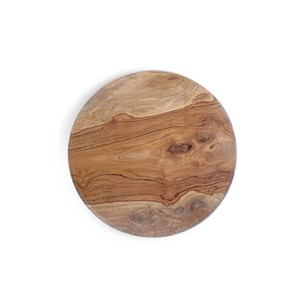 Planche à découper ronde en teck de style traditionnel Gubuk Bali, décoration de meubles, écologique, pour une utilisation en cuisine intérieure, 25 cm - Product Image 2