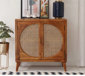 Modern Solid Wood Handmade <b>Sideboard</b> Buffet <b>Storage</b> Cabinet with 5 Ft+ <b>Storage</b> for Dining Room - Product Image 2