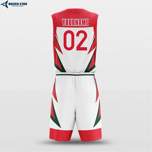 <b>DSI</b> Sublimated V-Neck Unisex Basketball Jersey Sleeveless Polyester Moisture Wicking Geometric Print Elastic Waist Athletic Fit - Product Image 6