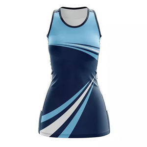 Camiseta de Netball sin Mangas para Mujer, 100% Poliéster, Transpirable, de Secado Rápido, Corte Ajustado, Personalizable con Nombre de Equipo y Marca, Cuello en V, Ropa Deportiva - Product Image 4