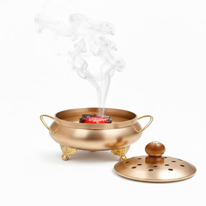 Brûleur d'encens décoratif en laiton avec motif paon pour la Pooja, le temple et la décoration intérieure – Idéal pour la salle de prière - Product Image 3