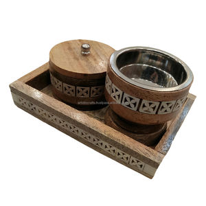 Haute qualité en bois incrustation mosaïque Bakhoor brûleur plateau boîte ensemble multicolore vadrouille incrustation arabe Mubkhar boîte Medkhan diffuseur d'encens - Product Image 4