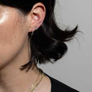 Boucles d'oreilles clous en diamant 1 carat, or massif 14k 18k, rondes, cultivées en laboratoire, à fermoir poussoir, serties à griffes, de luxe, pour usage quotidien, classiques, fabricant - Product Image 5