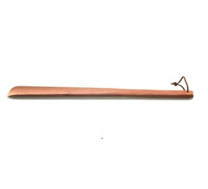 Long Handle Natural Wooden Shoe Horn Smooth Finish Shoe <b>Helper</b> For Easy Wearing Shoes Without Bending - Product Image 1