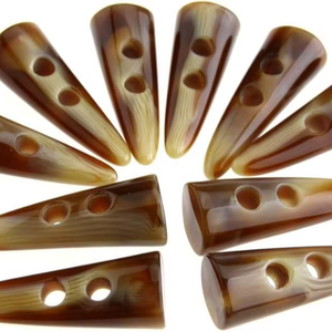 100% Natural Buffalo Ox Horn <b>Toggles</b> <b>Button</b> Sample Available High Quality Manufacture of India Horn Coat <b>Button</b> Best Selling - Product Image 1