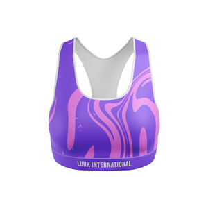 Premium Quality Racerback Sports <b>Bra</b> Removable Padded Design Breathable Quick Dry Activewear OEM Manufacturer - Product Image 4