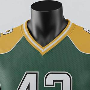 Los Mejores Diseños, Jersey de Fútbol Americano Unisex Sublimado Personalizado Antiarrugas, Manga Corta, 100% Poliéster Transpirable - Product Image 2