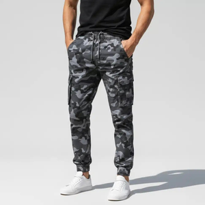 Pantalones Cargo Jogger para Hombre, Fabricados por OEM, con Logotipo de Marca Personalizado, Pantalones de Moda Urbana, con Múltiples Bolsillos, Tejido de Camuflaje - Product Image 1