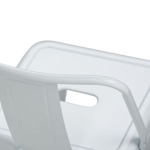 Rayne 24\" Set of 2 White Metal Counter Height <b>Dining</b> <b>Stools</b> - Product Image 4