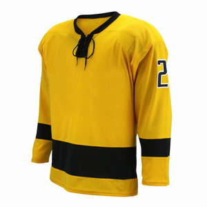 Men's White Black Ice Hockey Jersey Long Sleeve Team Uniform <b>Athletic</b> Sportswear Shirt - Product Image 5