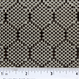 Tela de fibra de carbono tejida Jacquard hexagonal-Aislamiento térmico 120gsm para uso industrial y de calzado - Product Image 2