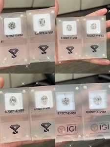 Venta al por mayor de diamantes cultivados en laboratorio CONCEPTION de 4.23 ct, corte Asscher, blancos, certificados por IGI, claridad VVS, perforados con láser, sueltos para joyería - Product Image 6