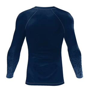 Chemise de compression pour homme pour la course à pied et la mise en forme musculaire, respirante, ajustée, avec manches imprimées par sublimation - Product Image 2