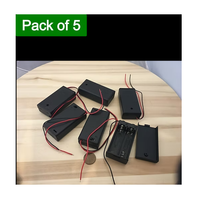 Support de batterie en plastique avec fil, économique, à monter sur circuit imprimé pour l'électronique DIY, piles AA/AAA, boîtier de batterie fiable et facile à installer