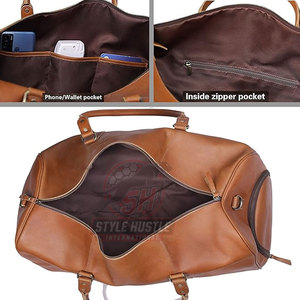 Bolsas de Viaje de Cuero de Alta Calidad Hechas en Pakistán, Precio al por Mayor, Bolsas de Viaje de Cuero para Uso en Exteriores - Product Image 4