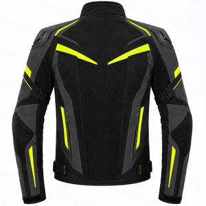 High Performance Anti Abrasion Poly Mesh Track <b>Biker</b> <b>Jacket</b> Reflective High Vis Strips Textile Motorbike <b>Jacket</b> With Protection - Product Image 3