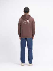 Sweat à capuche unisexe marron 100% coton 300 grammes Hiver Logo avant Prix compétitif sur le marché - Product Image 3