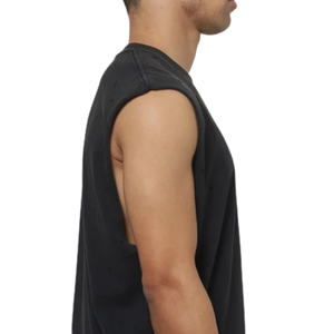 Mens Sleeveless Graphic <b>T</b> <b>Shirt</b> Crew Neck Relaxed Fit Side Print Streetwear Casual Custom Fashion Wholesale <b>Muscle</b> Tee Tank Tops - Product Image 6