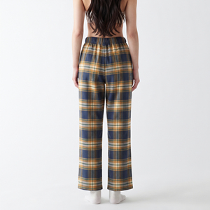 Ensemble de pyjama en flanelle douce pour femmes, pantalon long et décontracté, vêtements de nuit décontractés 100% coton, pyjama chaud à carreaux pour la maison - Product Image 2