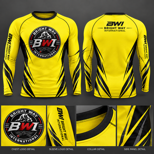 Maillot de compression UPF50+ à séchage rapide en Spandex/Polyester pour hommes, idéal pour le BJJ, le MMA, le Kickboxing et l'entraînement en salle de sport, personnalisable sur toute la surface - Product Image 3