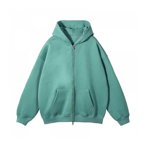 Sudadera con Capucha Oversize de Alta Calidad, Estilo Urbano, Personalizable, para Hombre, Venta al Por Mayor, con Dos Bolsillos, Color Gris - Product Image 4