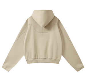 เสื้อฮู้ดดี้ทรงโค้งแบบแร็กแลน ผ้าฝ้ายฟลีซ 100% น้ำหนักผ้า 360 กรัม ระบายอากาศได้ดี แห้งเร็ว เป็นมิตรต่อสิ่งแวดล้อม - Product Image 4