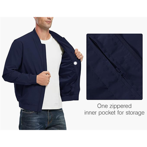 Blouson Bomber Homme Tendance Léger Décontracté Printemps Automne Personnalisé Coupe-Vent Matelassé - Product Image 4