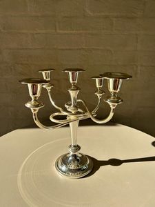 5 Arms Metal Candle Holder For Table Display Christmas Holiday Decoration Table Centerpiece Aluminium <b>Candelabra</b> Low Moq - Product Image 3