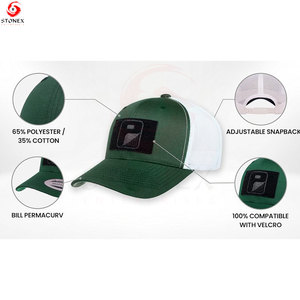 Gorra Trucker de Copa Alta para Hombre con Malla Trasera Ajustable y Cierre Snapback para Streetwear, Skateboarding y Uso Diario - Product Image 1