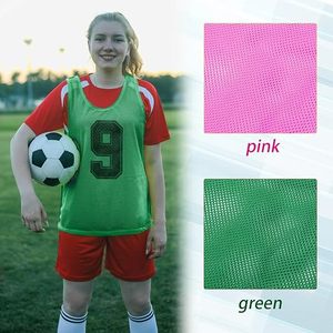 Chaleco Deportivo Sublimado Personalizado Unisex para Invierno, Color Rosa y Verde, con Números del 1 al 12, Cuello Redondo, Sin Mangas, de Poliéster, para Adultos - Product Image 5