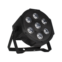 Luz LED PAR Profesional 7x18W RGBWAUV 6en1 DMX512 para Escenario con Atenuación Lineal