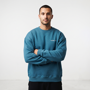 Sudadera Oversize para Hombre al por Mayor, de Algodón, con Hombros Caídos, Logotipo Personalizado, Color Liso, Estilo Urbano, Suministro OEM ODM - Product Image 3