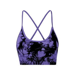 Moisture Control Women Sports Bra <b>Soft</b> Elastic Fitness Training Top <b>Wire</b> Free Running Crop High Impact Female Active Wear - Product Image 4