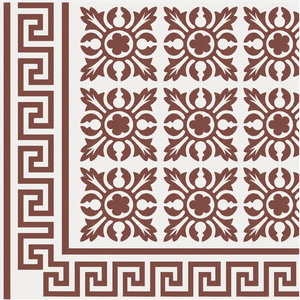 Vietnam Cement Tile Corp Carrelage Céramique Classique Encaustique pour Villa Moderne, Antidérapant, 16mm d'épaisseur, 200x200mm, 1-3% d'humidité - Product Image 3