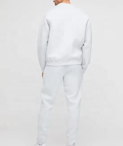 ชุดวอร์ม2ชิ้นสำหรับผู้ชายเสื้อวอร์มมีฮู้ดสำหรับวิ่งจ๊อกกิ้งผ้าฟลีซแบบเรียบโลโก้ตามสั่ง - Product Image 3