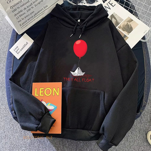 Sudaderas con Capucha para Mujer, Diseño de Película de Terror, Novedad, Sudaderas de Payaso, Manga Larga, para Hombre y Mujer, Invierno, Casuales, con Logotipo Personalizado - Product Image 5