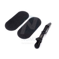 Kit d'outils professionnels pour extensions de cheveux en acier inoxydable, pinces de qualité supérieure, logo personnalisé noir, imperméable, pour extensions de cheveux à bandes adhésives